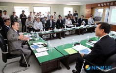 김완주 전북지사, 김제 지평선산업단지 방문