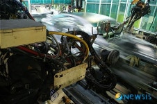 정상가동하는 현대자동차 아산공장 생산라인