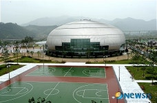 영월 스포츠파크 웅장한 모습 드러내