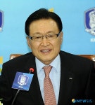 인사말 하는 조중연 대한축구협회 회장