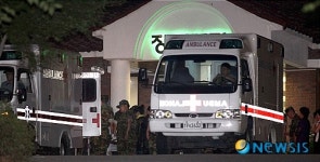 해병대 총기사고 사망 장병들 국군수도병원 도착