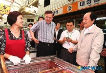 산본시장 방문한 서규용 장관