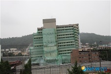 폭파해체되는 인천 상아아파트