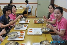 송파우체국, 삼계탕 제공