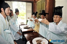 향음주례에 참석한 김준영 성균관대 총장