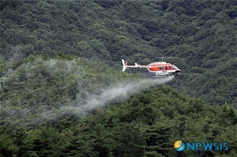 산림청 양산산림항공관리소, 밤나무항공방제 사전 비행훈련