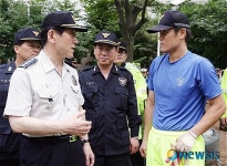 조현오 경찰청장, 우면산 전원마을 수해현장 방문