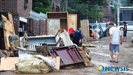 수해가 쓸고간 전원마을