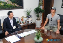 정준호 양구군청 방문