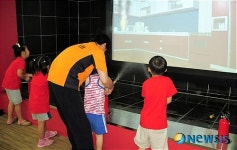 진선미어린이집, 소화기 체험 교육