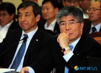 의원들 질의 경청하는 김중수 한국은행 총재