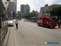 성북소방서, 중앙 분리대 제거 합동훈련