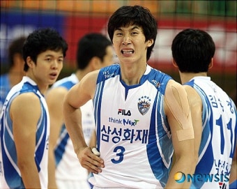 혼신을 다한 삼성화재 박철우