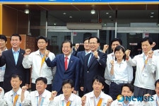 홍천 삼성메디슨 방문 기념 촬영