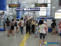 대천역, 하계수송 기간 철도 이용 피서객 20% 증가