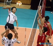 공격하는 천안쌍용중 임연우