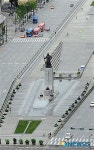 한산한 서울 세종로