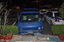 음주단속 불만 파출소 돌진