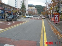 김해 대청리 도로, 주·정차 노면표시 개선 시범운영