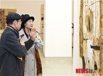 함섭 회화작가  한지그림 40년전