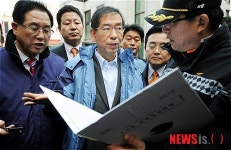 겨울철 소방안전대책 청취하는 박원순 시장