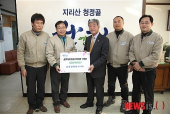 산청군 신성델타테크 나눔 경영 실천에 앞장