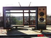 남산 버스정류장 예술 작품으로 변신