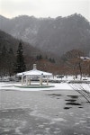 눈 내린 내장산국립공원 우화정