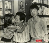 민주화 운동 대부 김근태 별세, 아들 딸과 함께