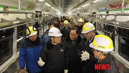 군자차량사업소 방문한 박원순 서울시장