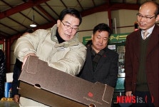 우근민 제주지사 FTA 대응 감귤수출 등 현장점검