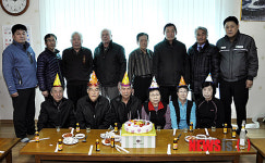한반도면 쌍용 5리 어르신 생일잔치 벌려