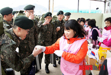 장성 여성단체 상무대 초급장교 환영행사