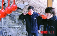 대선주조, 부산시내 약수터 65곳에 위생바가지 비치