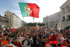 포르투갈 노조, 긴축정책 반대 총파업