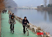 쌩쌩달리는 북한강 자전거길 최고