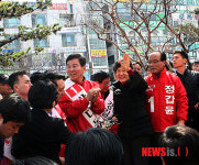 화봉시장 방문한 박근혜 위원장
