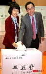 투표하는 송하진 전주시장
