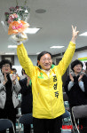 기뻐하는 전주 덕진 김성주 후보