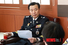 추자도 치안센터 방문한 정철수 청장