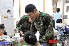 육군훈련소, 논산 ‘성모의집’ 봉사활동 실시