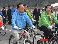 구미·상주서 낙동강 국토종주 자전거길 개통