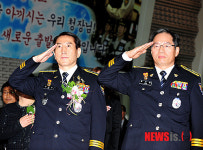 김기용 경찰청장 내정자와 함께한 조현오 경찰청장