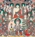 석가모니후불탱 작품 사진