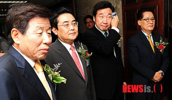 민주통합당 원내대표 후보들