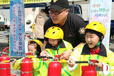 양평소방서, 어린이 날 소방안전체험장 인기