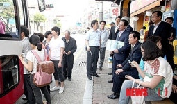 김맹곤 김해시장 시내버스 현장 점검