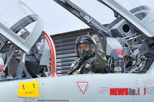 F-5 탑승한 박신규 사령관