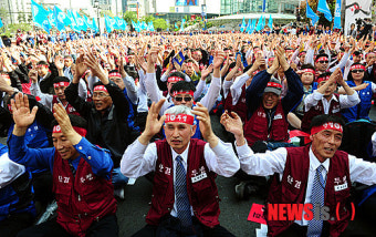 서울시버스노조, 15년만에 전면 총파업