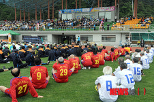 노인장수축구 전국대회 입장식